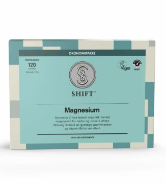 SHIFT Magnesium 120 • et kosttilskudd med magnesium og vitamin B6