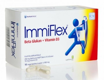 ImmiFlex - Beta Glukan + Vitamin D3 - 90 kapsler