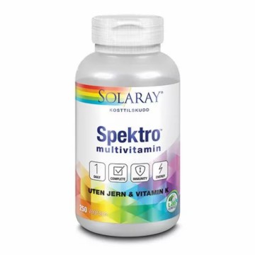 Solaray Spektro • uten jern & vitamin K 250 kapsler
